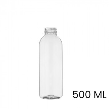 Sap & smoothie fles met dop, rond, 500 ml