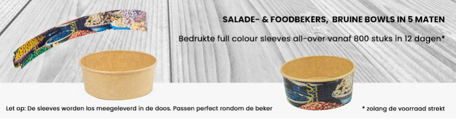 Salade- & Foodbeker sleeve